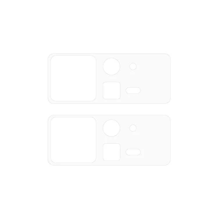 ENKAY HAT PRINCE 2Pcs pour Xiaomi Mix Fold 2 5G Protecteur d'objectif de caméra Film en verre d'aluminium-silicium de haute qualité