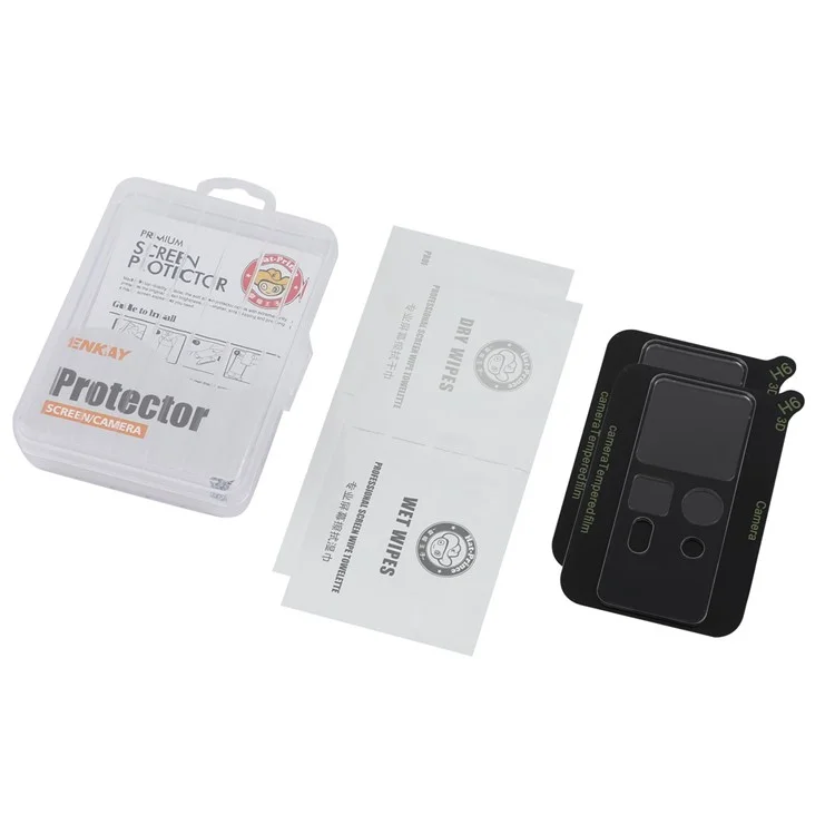 ENKAY HAT PRINCE 2Pcs pour Xiaomi Mix Fold 2 5G Protecteur d'objectif de caméra Film en verre d'aluminium-silicium de haute qualité