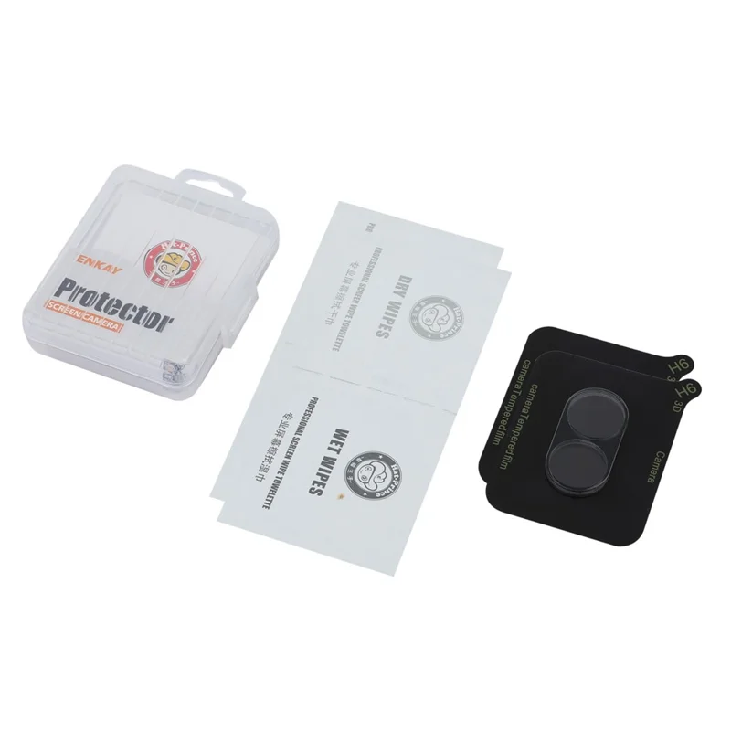 ENKAY HAT PRINCE 2Pcs para Nothing Phone (2) Lente de Vidro de Alta Alumínio-Silício Película de Proteção de Lente de Câmera Adesiva Completa Transparente
