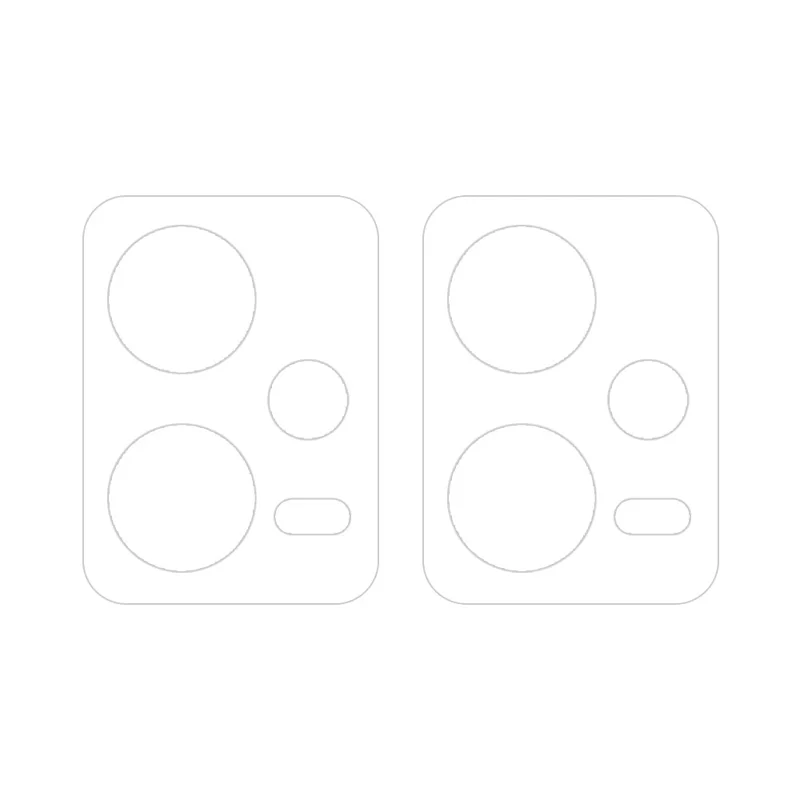 ENKAY HAT PRINCE 2Pcs para Xiaomi Redmi Note 12 5G (Global) 0,2 mm Protetor de Lente da Câmera Filme de Vidro de Alumínio-Silício de Alta Qualidade