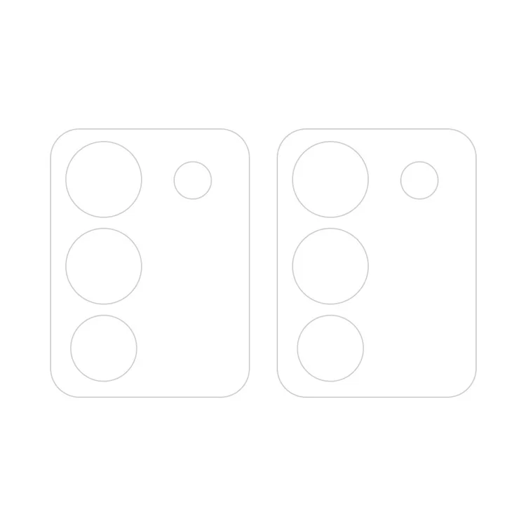ENKAY HAT PRINCE 2Pcs for vivo Y200 (India) 5G / V29e (Global) 5G Protector de lente de cámara 9H Dureza Película de lente trasera