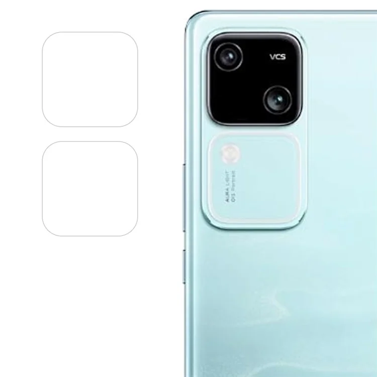 ENKAY SOMBRERO PRÍNCIPE 2 Uds. para vivo S18 5G / V30 Pro 5G Protector de Lente de Cámara Transparente HD Dureza 9H Película de Lente