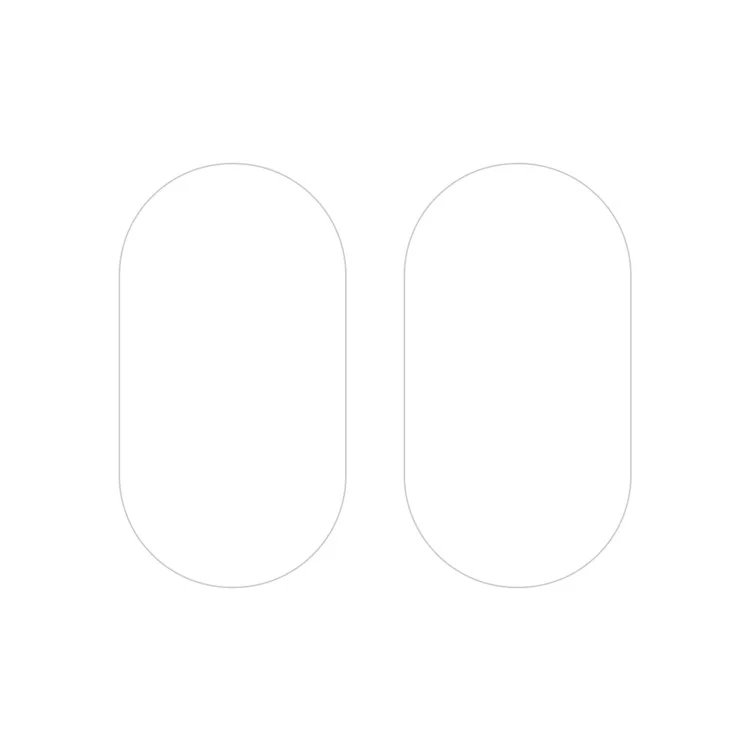 ENKAY HAT PRINCE 2Pcs para Oppo Reno11 Pro 5G (Global) Filme de Lente de Câmera Transparente Vidro de Alumínio-Silício de Alta Qualidade Protetor