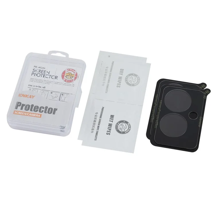 ENKAY HAT PRINCE 2Pcs pour Oppo Reno11 F 5G / F25 Pro 5G Film de protection pour objectif de caméra en verre d'aluminium et de silicium de haute qualité