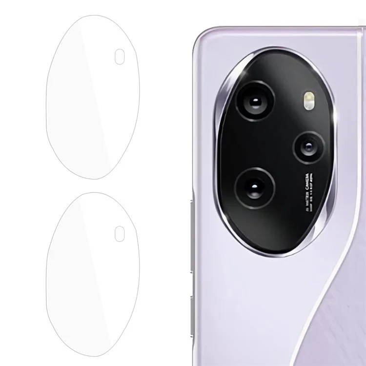 ENKAY HAT PRINCE 2Pcs para Honor 100 Pro 5G Protector de lente de cámara Amistoso Alto Aluminio-Silicio Vidrio Película de lente