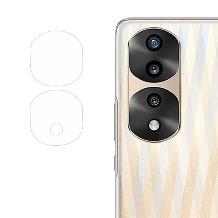 ENKAY HAT PRINCE For Honor 70 Pro 5G Camera Lens Protector Clear High Aluminum-Silicon Glass Back Camera Lens Film