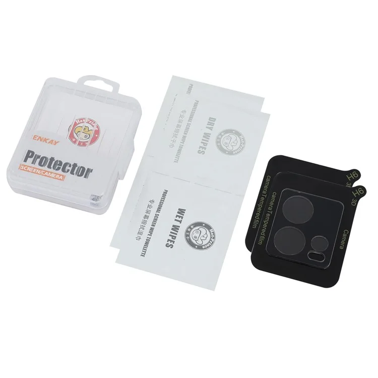 ENKAY HAT PRINCE 2Pcs для Motorola Moto S30 Pro 5G / Edge 30 Fusion 5G Защита объектива камеры 0,2 мм Высококачественное стекло из алюминия и кремния