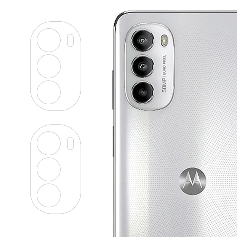 ENKAY HAT PRINCE 2Stk für Motorola Moto G82 5G Kameraobjektivschutz Vollglas Hochaluminium-Silicium-Glas Linsenfilm