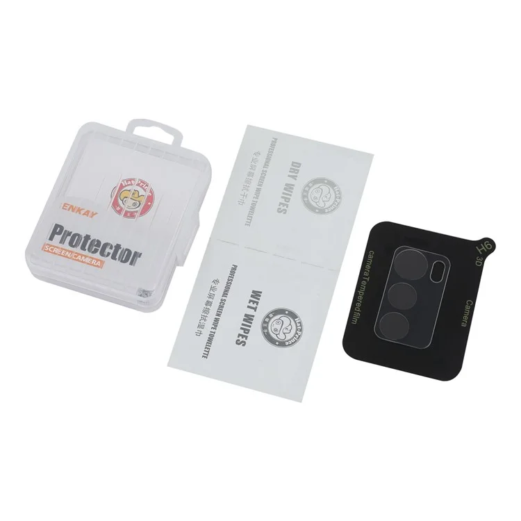 ENKAY HAT PRINCE Para Para Motorola Moto G42 4G Protetor de Lente da Câmera Traseira Vidro de Sílica de Alumínio de Alta Qualidade Filme de Lente Cristal Claro HD