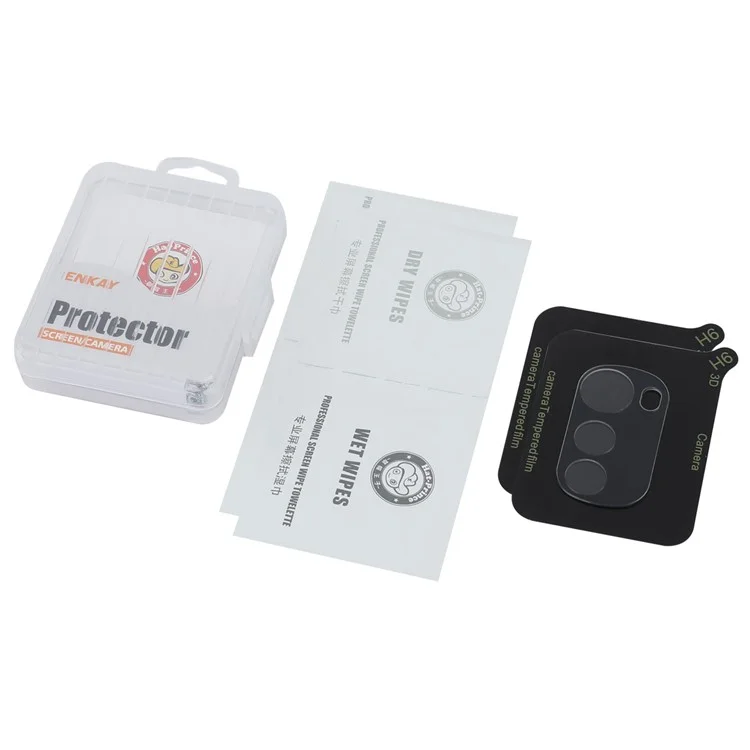 ENKAY HAT PRINCE 2Pcs para Motorola Moto E32 4G Protetor de Lente da Câmera Anti-Impressão Digital 0,2 mm Película de Lente Traseira