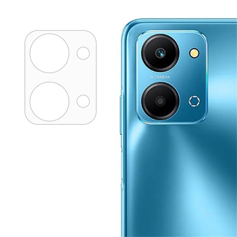 ENKAY HAT PRINCE Para Honor Play7T 5G Protector de lente de cámara trasera Vidrio de aluminio-silicio de alta resistencia Sin burbujas Película de lente