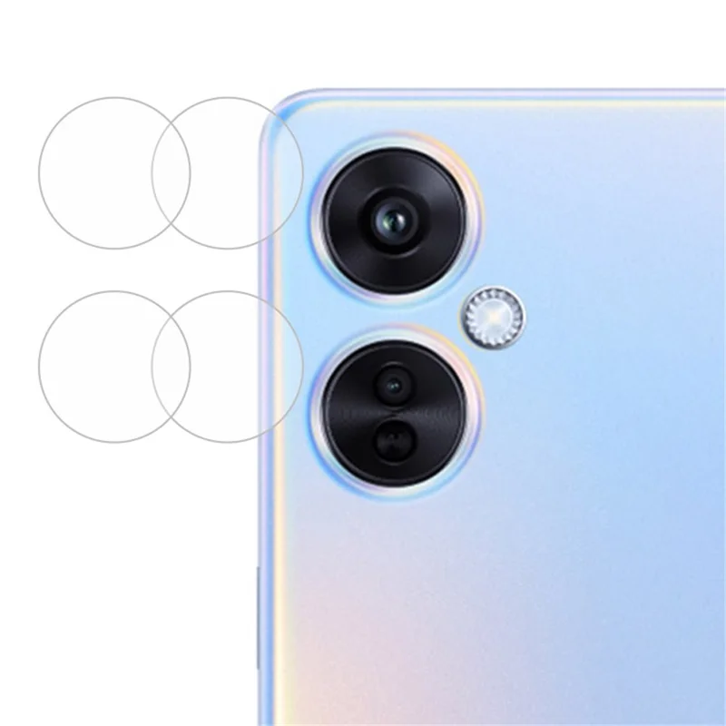 ENKAY HAT PRINCE 2Pcs per Oppo K11 5G / K11x 5G Protezione Obiettivo Fotocamera Copertura Completa Ultra Chiara Film Lente Posteriore