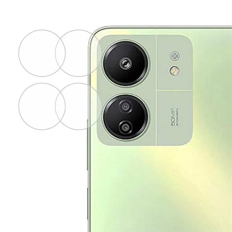 ENKAY HAT PRINCE 2Stk. Kamera Objektiv Schutz für Xiaomi Redmi 13C 4G / Poco C65 4G Volle Abdeckung 0,2 mm 9H Film