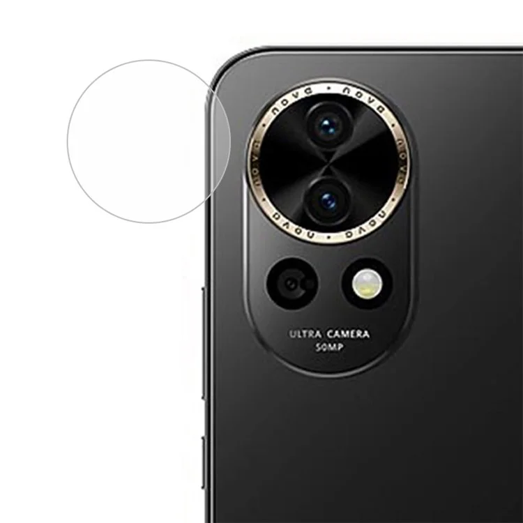 ENKAY HAT PRINCE para Huawei nova 12 5G Protector de lente de cámara Vidrio de silicio de aluminio de alta calidad Película de lente clara