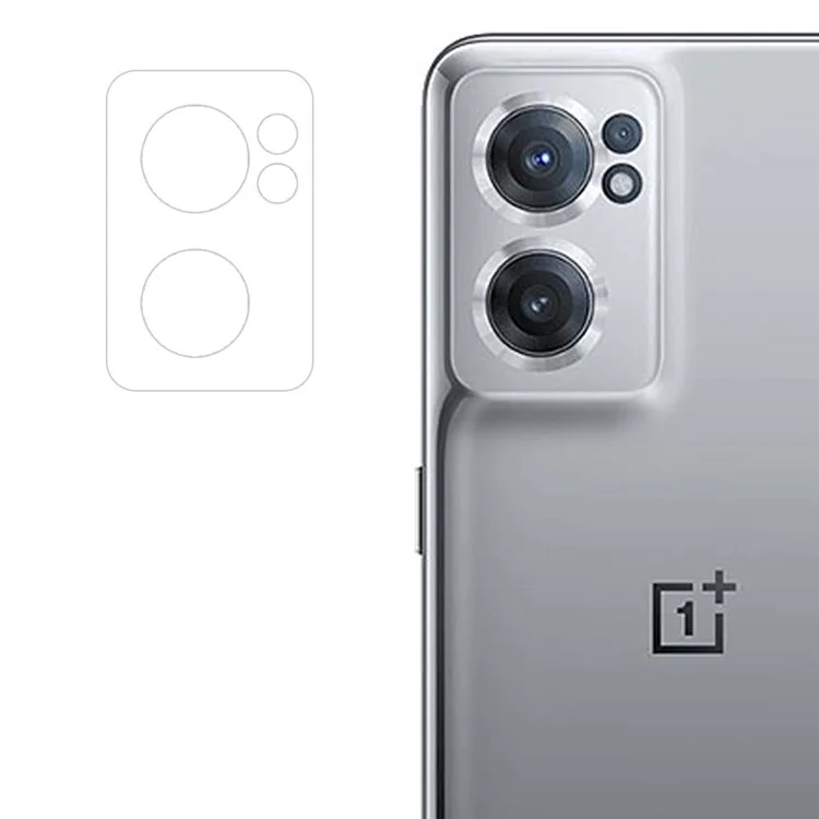 Protector de lente de cámara ENKAY HAT PRINCE para OnePlus Nord CE 2 5G, de vidrio de alta aluminio-silicio, transparente