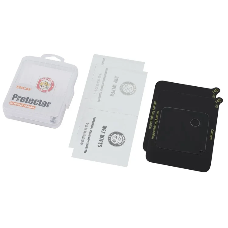 ENKAY HAT PRINCE 2Pcs for Xiaomi 14 Camera Lens Protector High Aluminum-Silicon Glass Anti-Scratch, Case Friendly