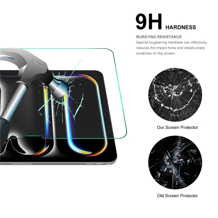ENKAY HAT PRINCE Für iPad Pro 13 (2024) / Air 13 (2024) Ultra Dünner 0,33 mm 9H Anti-Kratzer Bildschirmschutz