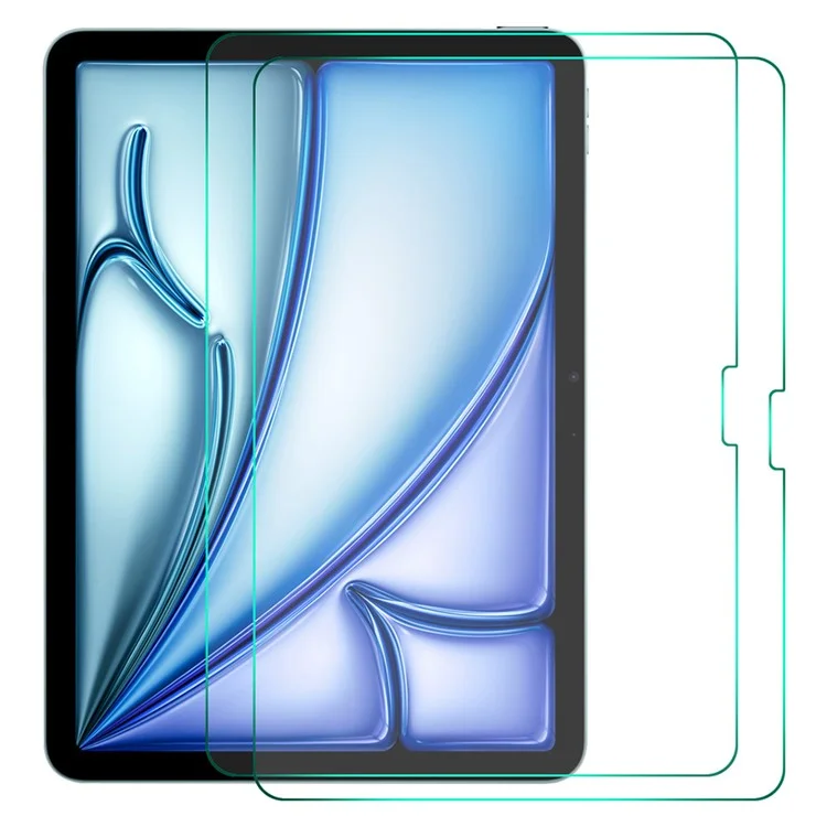 ENKAY HAT PRINCE Protetor de Tela 2Pcs para iPad Air 11 (2024) 2.5D 0.33mm 9H Filme de Vidro de Alta Alumina-Silício
