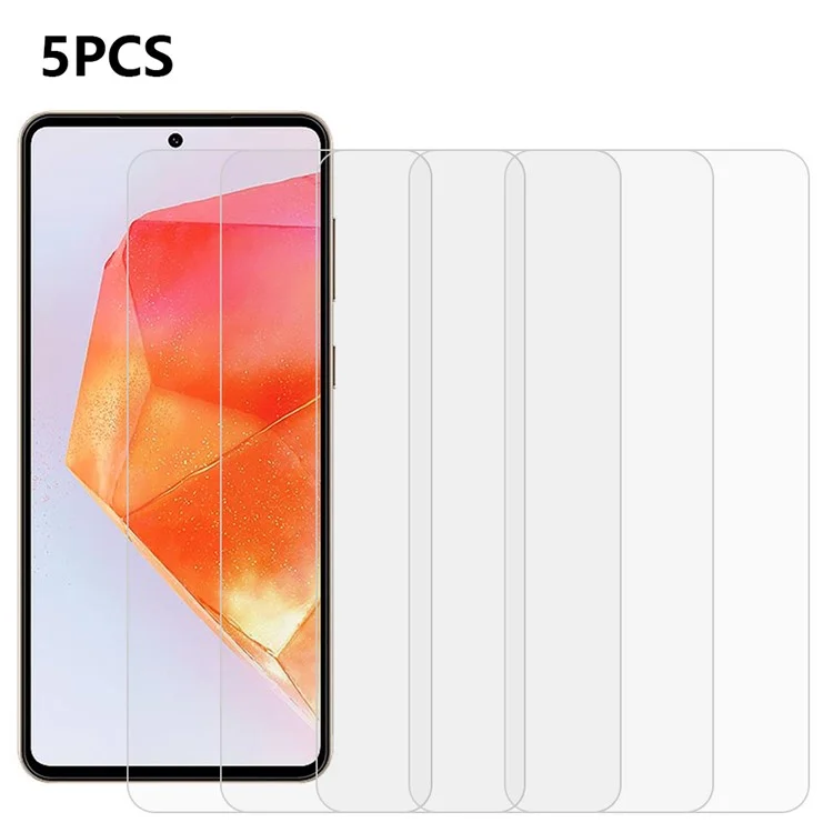 5 unidades para Samsung Galaxy M55 5G / C55 5G / F55 5G Protector de pantalla de cristal templado 0.3mm 2.5D Película protectora de pantalla transparente