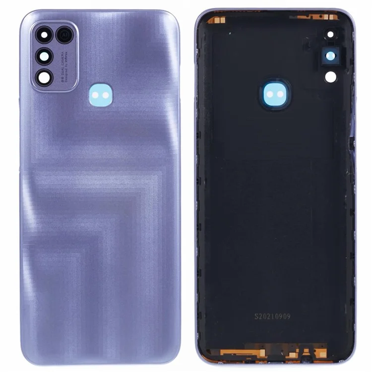 Für Infinix Hot 10 Play X688 Ersatzteil Rückbatterie-Gehäuseabdeckung - Lila