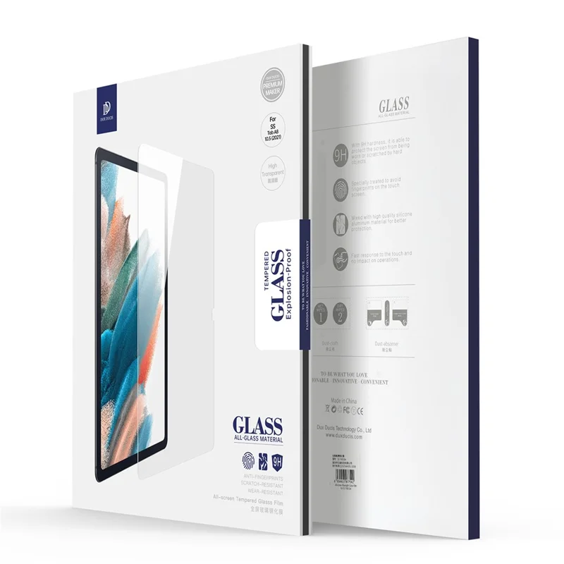 DUX DUCIS för Samsung Galaxy Tab A8 10,5 (2021) transparent skärmskydd medelstarkt aluminosilicatglas skärmskydd för surfplatta