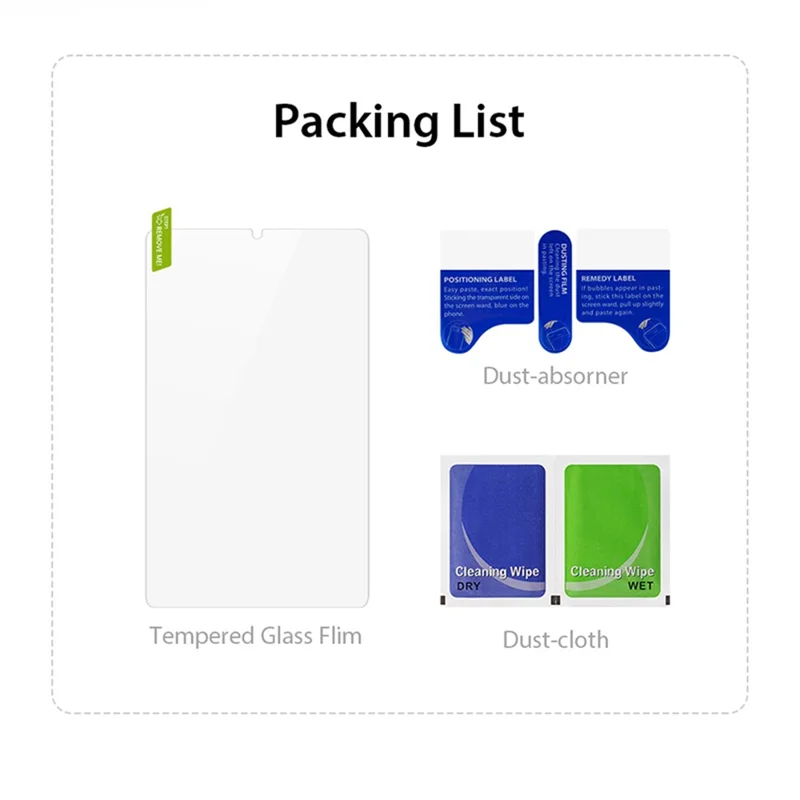 DUX DUCIS Para Samsung Galaxy Tab A9 Protetor de Tela Película de Vidro Médio de Borda Curva 2.5D