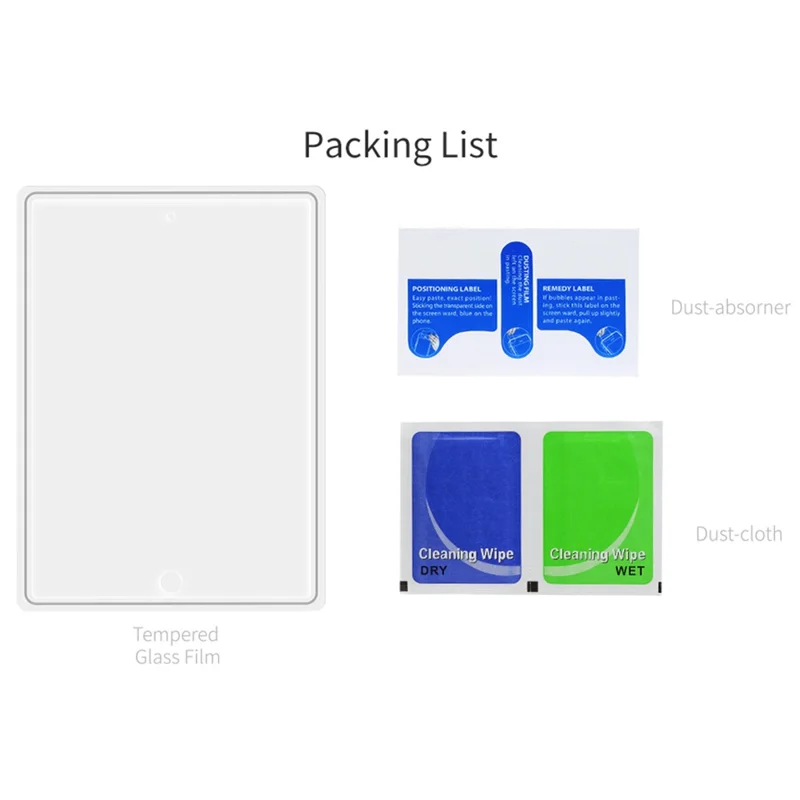 DUX DUCIS till iPad Mini 4 / mini (2019) 7,9 tum Medium Alumina Glas Skärmskydd 0,33 mm Helskärmsfilm