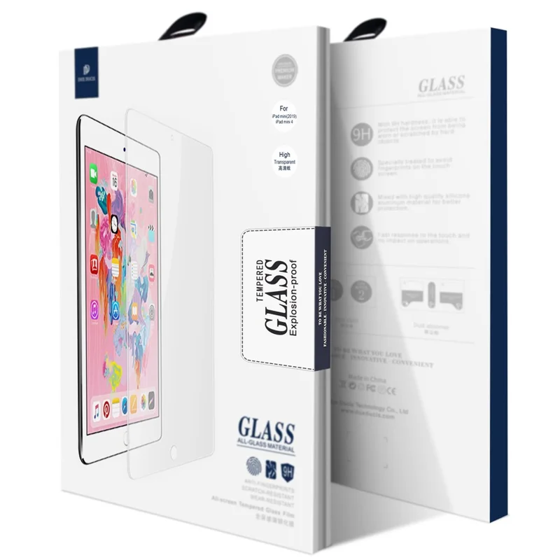 DUX DUCIS till iPad Mini 4 / mini (2019) 7,9 tum Medium Alumina Glas Skärmskydd 0,33 mm Helskärmsfilm