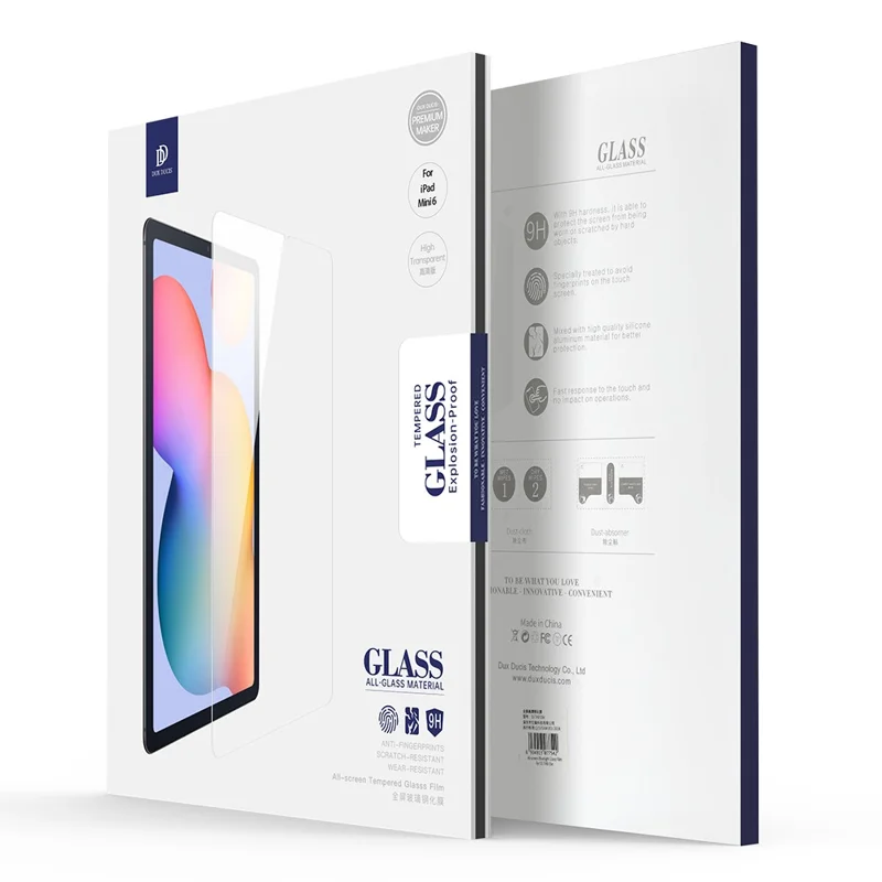 DUX DUCIS For iPad mini (2024) / mini (2021) Screen Protector Anti-Scratch 2.5D Arc Edge Medium Alumina Glass Film