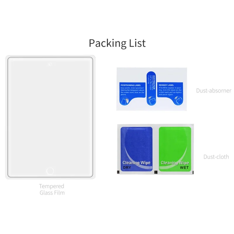 DUX DUCIS For iPad 10.2 (2021) / (2019) / (2020) Clear Screen Protector 0.33mm Medium Alumina Glass Film