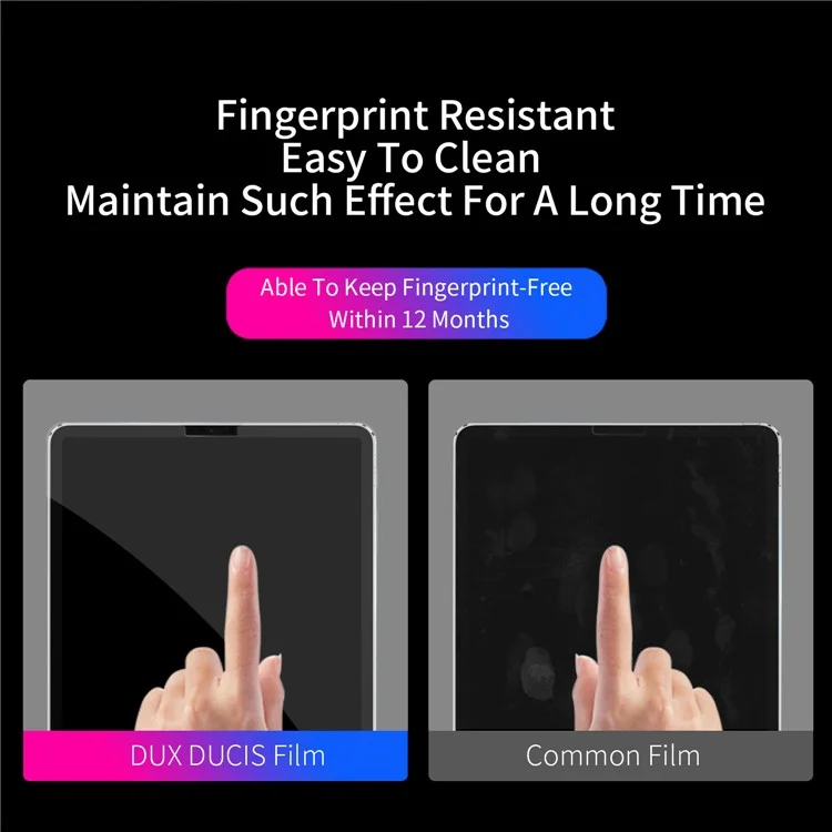 DUX DUCIS For iPad Air (2020) / (2022) / iPad Pro 11 (2018) / (2020) / (2021) / (2022) Screen Protector Transparent Medium Alumina Glass Film