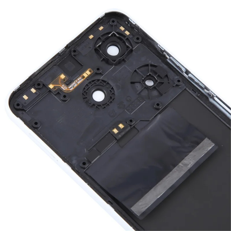 Pour TECNO Spark 10 Pro KI7 Couvercle du boîtier de la batterie arrière avec anneau de l'objectif de l'appareil photo Couvercle de la pièce de rechange - Blanc