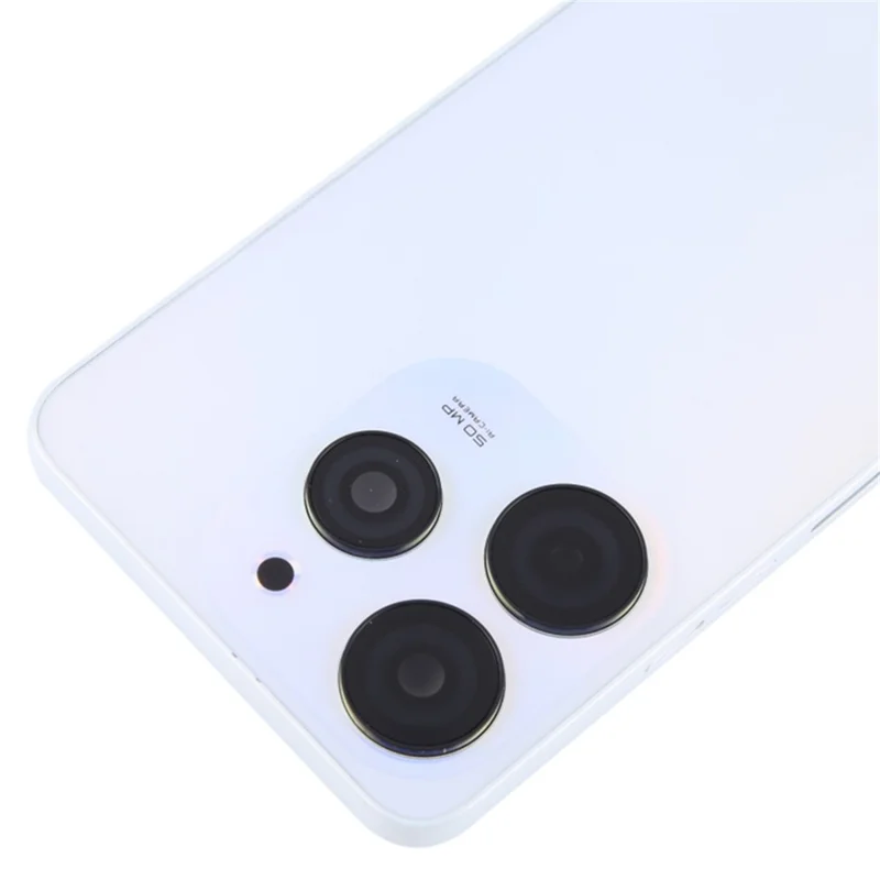 Pour TECNO Spark 10 Pro KI7 Couvercle du boîtier de la batterie arrière avec anneau de l'objectif de l'appareil photo Couvercle de la pièce de rechange - Blanc