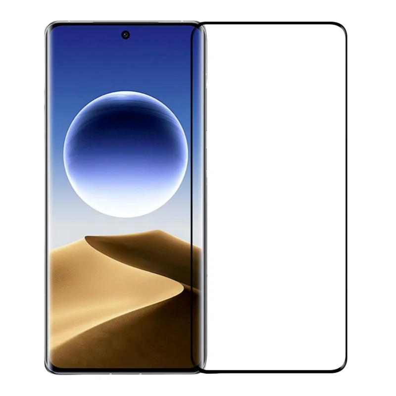 PINWUYO Pour Oppo Find X7 Ultra Protecteur d'écran 3D Enveloppement à chaud Sans empreintes digitales Film en verre trempé
