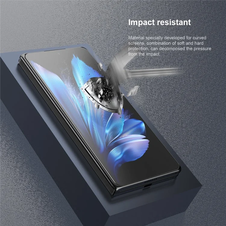 NILLKIN 2Pcs For vivo X Fold3 / X Fold3 Pro Screen Protector Scratch-Proof PMMA Film with Easy Installation Tool