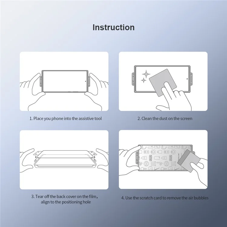 NILLKIN 2Pcs For vivo X Fold3 / X Fold3 Pro Screen Protector Scratch-Proof PMMA Film with Easy Installation Tool
