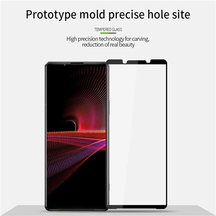 PINWUYO JK Series-2 for Sony Xperia 1 VI Full Screen Protector High Aluminum-Silicon Glass Film
