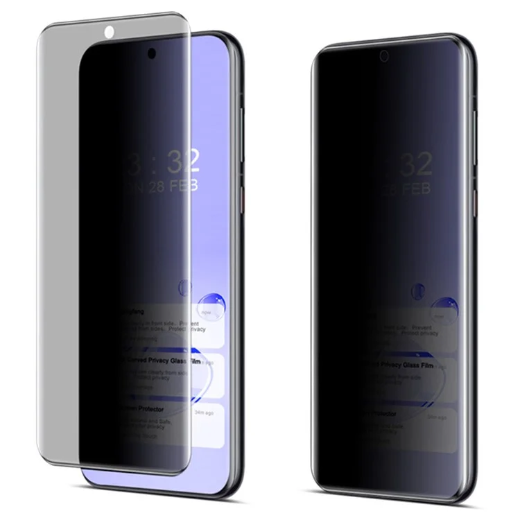 IMAK Para Huawei Pura 70 Pro / 70 Pro+ / 70 Ultra Protetor de Tela Anti-Espião com Película Colante Curva 3D (Versão Sem Borda)