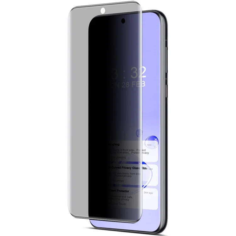 IMAK Para Huawei Pura 70 Pro / 70 Pro+ / 70 Ultra Protetor de Tela Anti-Espião com Película Colante Curva 3D (Versão Sem Borda)