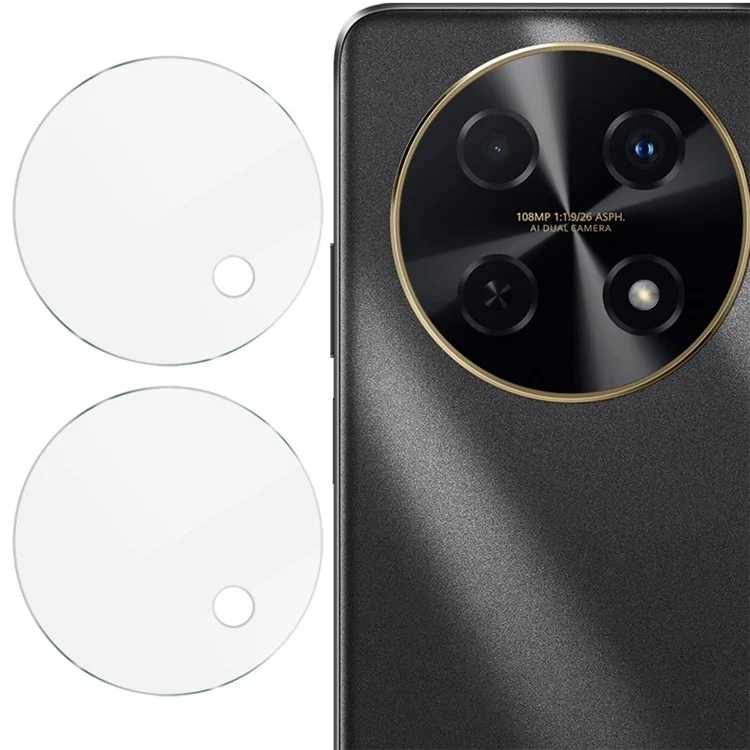 IMAK 2Pcs  /  Set for Huawei Nova 12i 4G / Huawei Enjoy 70 Pro Rear Lens Protector Clear Tempered Glass Camera Lens Film