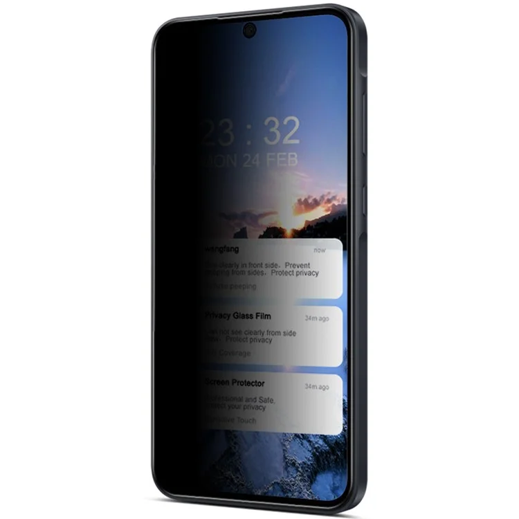 IMAK Für Samsung Galaxy A35 5G / A55 5G Panzerglas Bildschirmschutz Vollkleber Bildschirmfolie Gegen Ausspionieren