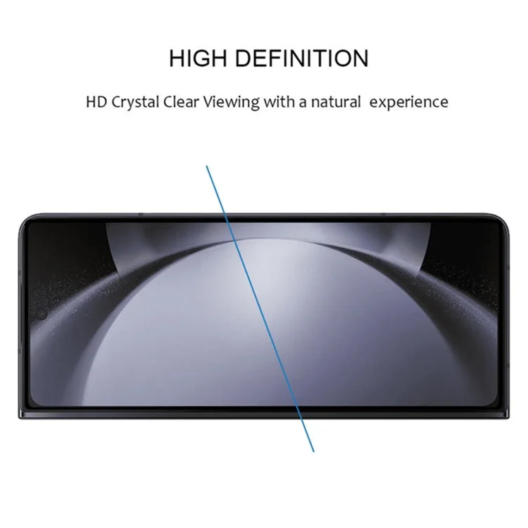 Для Samsung Galaxy Z Fold6 5G Front Tempered Glass Screen Protector Full Cover Full Glue Silk Printing Clear Film