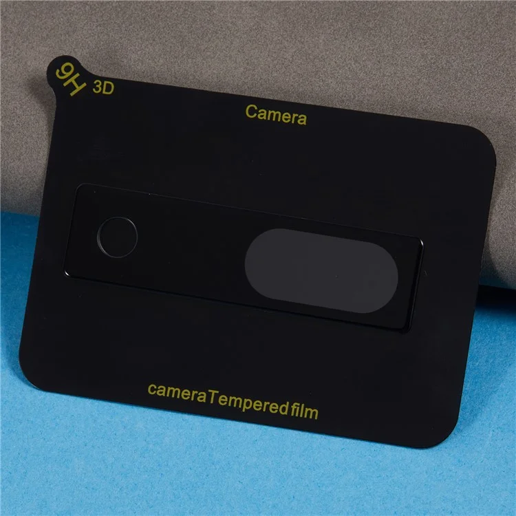 For Google Pixel 8a Camera Lens Protector Ultra Clear Tempered Glass Lens Film - Silk Printing Black