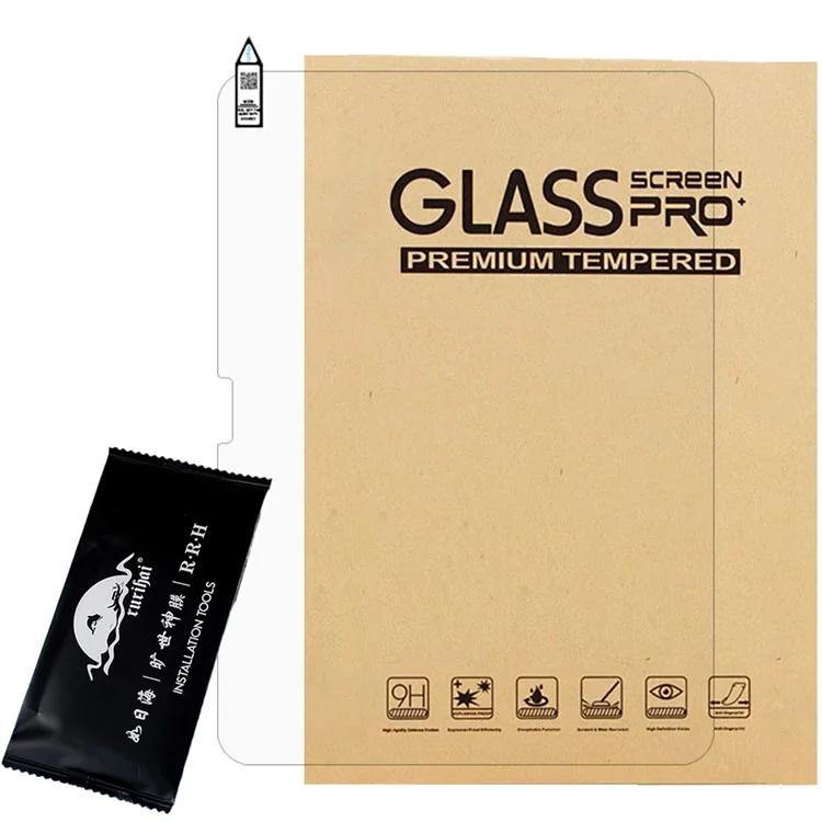 RURIHAI Para iPad Air 13 (2024) Protetor de Tela 0,18mm 2,5D Adesivo Completo Vidro Temperado Transparente AR Aprimorado