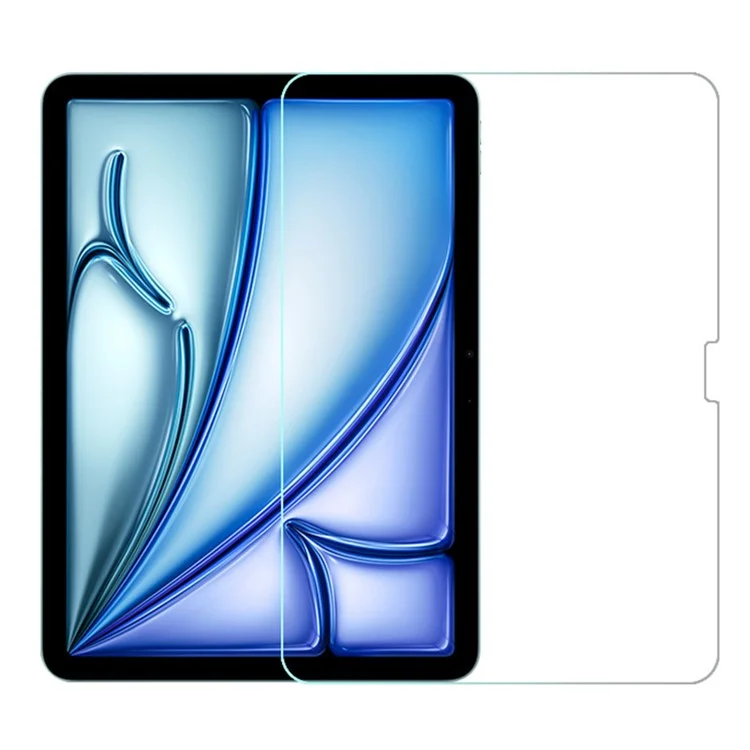 RURIHAI Para iPad Air 11 (2024) Protetor de Tela Completa 0,18 mm 2,5D AR Vidro de Silício de Alumínio Claro