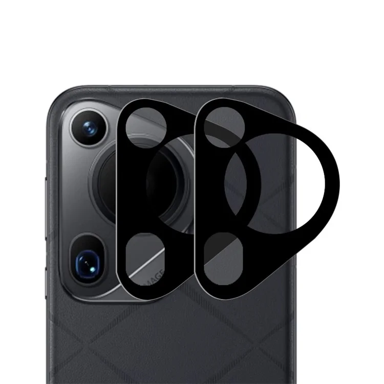 РУРИАЙ 2 шт. для Huawei Pura 70 Ultra Camera Lens Protector Silk Screen Black Ultra Clear Lens Film