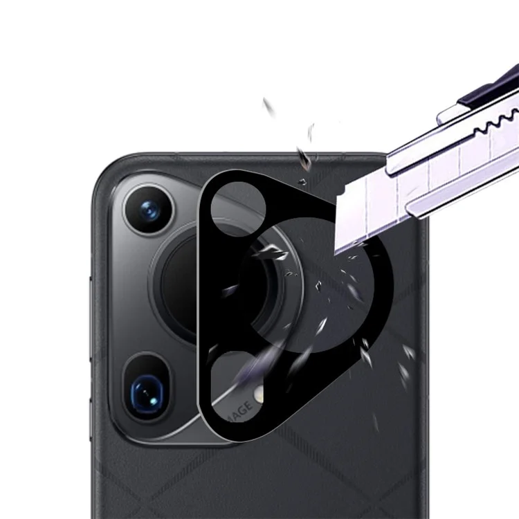 РУРИАЙ 2 шт. для Huawei Pura 70 Ultra Camera Lens Protector Silk Screen Black Ultra Clear Lens Film