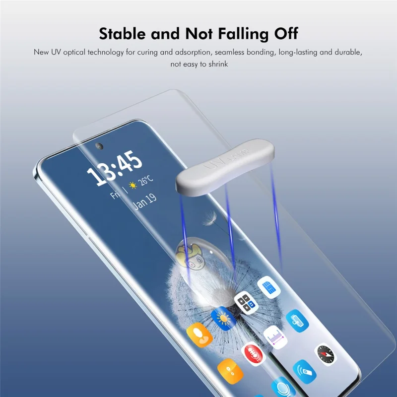 ENKAY HAT PRINCE For Oppo Find X6 Screen Protector UV Liquid Sensitive Touch Curved Clear Film Support Fingerprint Unlock