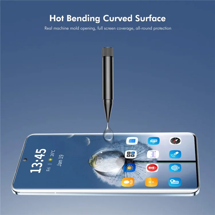 ENKAY HAT PRINCE For OnePlus 11 5G Curved Screen Protector Sensitive Touch UV Full Glue Clear Film