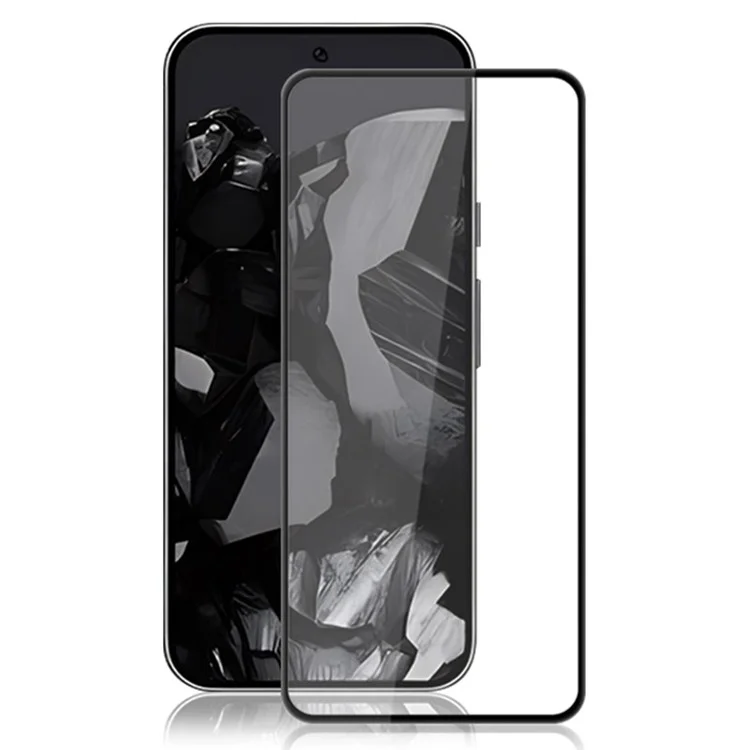 MOCOLO Per Google Pixel 9 / Pixel 9 Pro Protezione Schermo in Vetro Temperato con Stampa Serigrafica - Nero